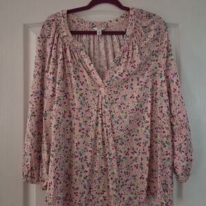 Floral Pink Women's Top